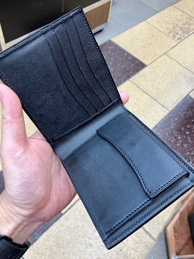 万双 ブライドル 二つ折り財布（小銭入付） ネイビー ブライドル ラウンド二つ折り財布 | 万双公式オンラインショップ